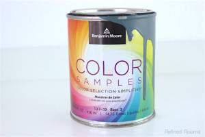 Use color samples to create sample boards as part of the paint color selection process @ refinedroomsllc.com