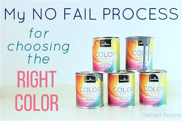 Choose the right paint color every time by using this process @ refinedroomsllc.com