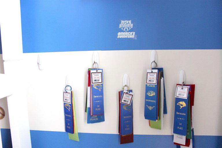 ORGANIZING SWIM RIBBONS: A QUICK & EASY DIY SOLUTION