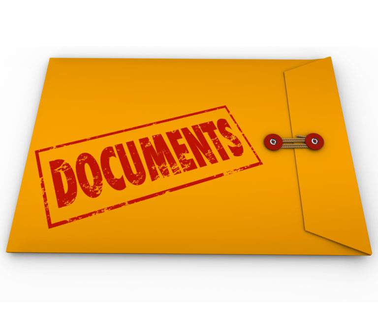 envelope containing important documents.