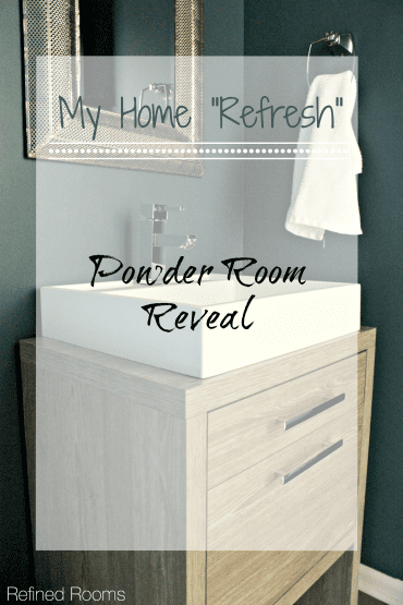 Home Redesign Powder Room Reveal @ refinedroomsllc.com