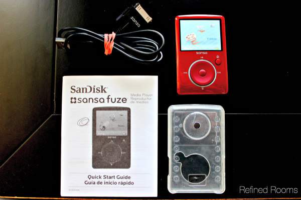 MP3 player, cord, case and manual.
