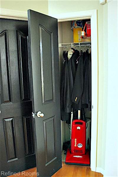 hall closet organization: decide on categories to be stored in each closet @ refinedroomsllc.com
