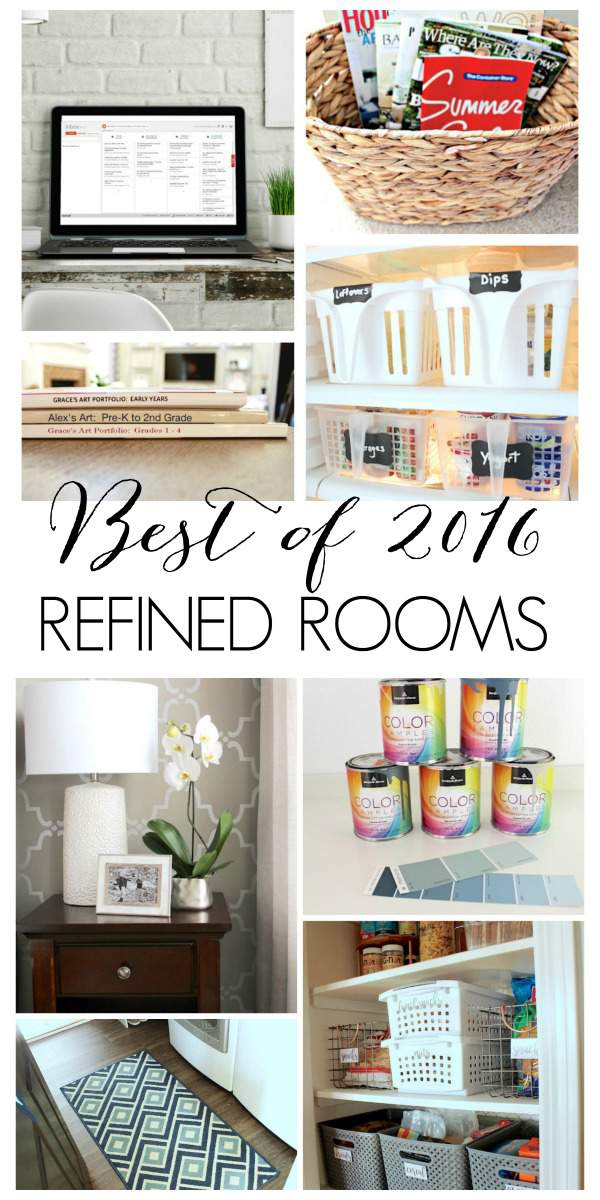 A year in review: come see what organizing projects, room makeovers, and home improvement tutorials were most popular on the Refined Rooms blog in 2016!