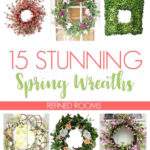 On the hunt for a new spring wreath? Check out this round up of 15 stunning options at Refined Rooms