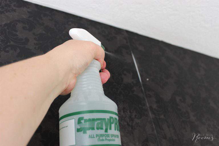 Removing Vinyl Wallpaper One Room Challenge Week 2