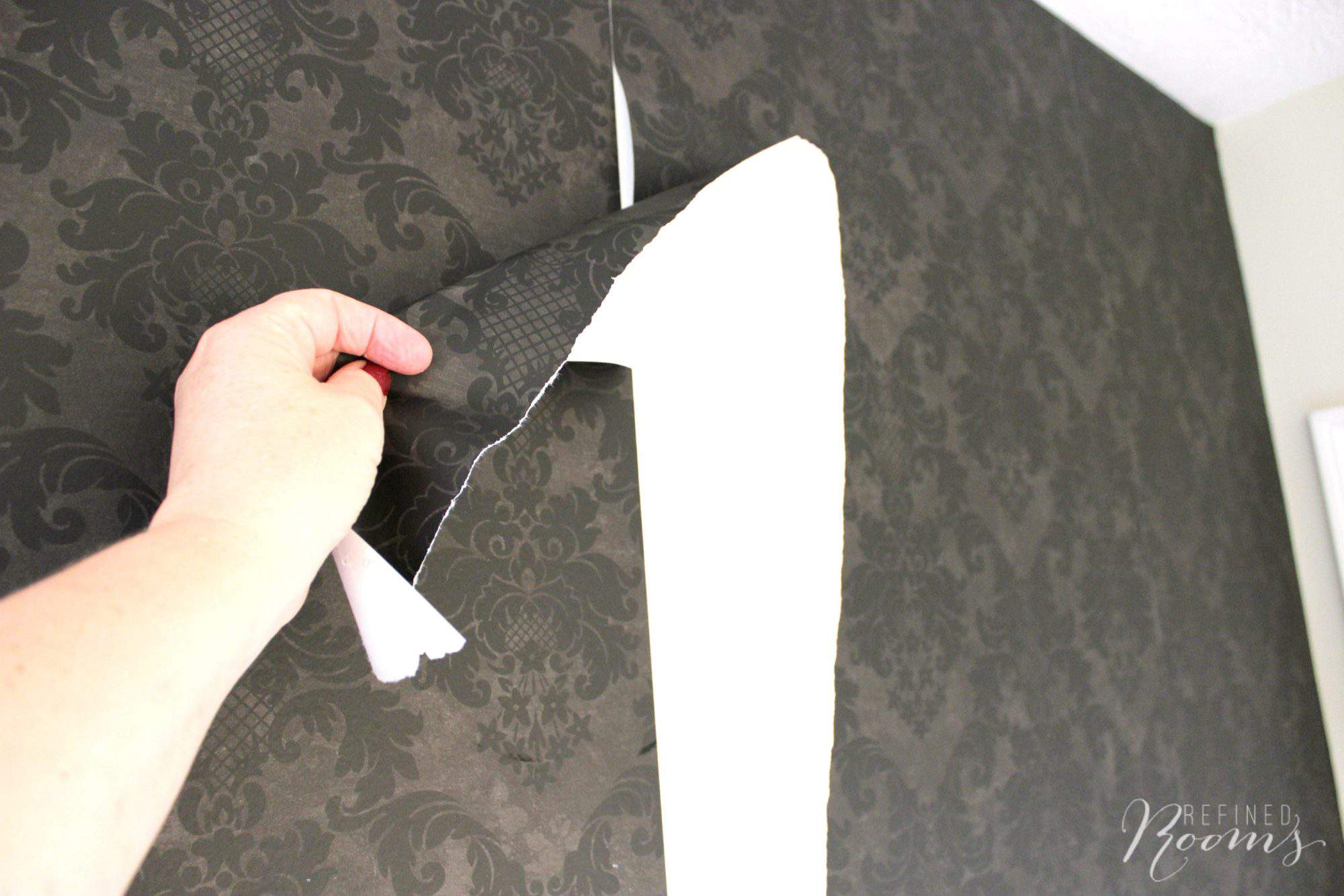 Removing Vinyl Wallpaper One Room Challenge Week 2