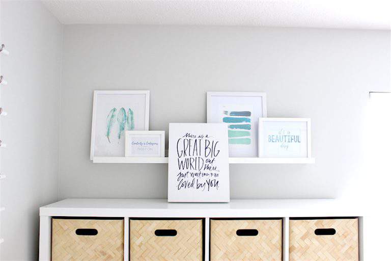 Spare Room Makeover Reveal: Modern Craft Room + Homework Space