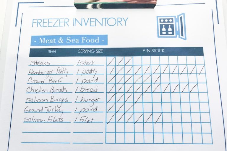 Pantry Inventory & Freezer Inventory Trackers {Free Printables}