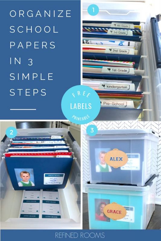 kids paper organizer