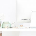 clean white workspace - Ultimate Productivity Bundle Logo at top of image.