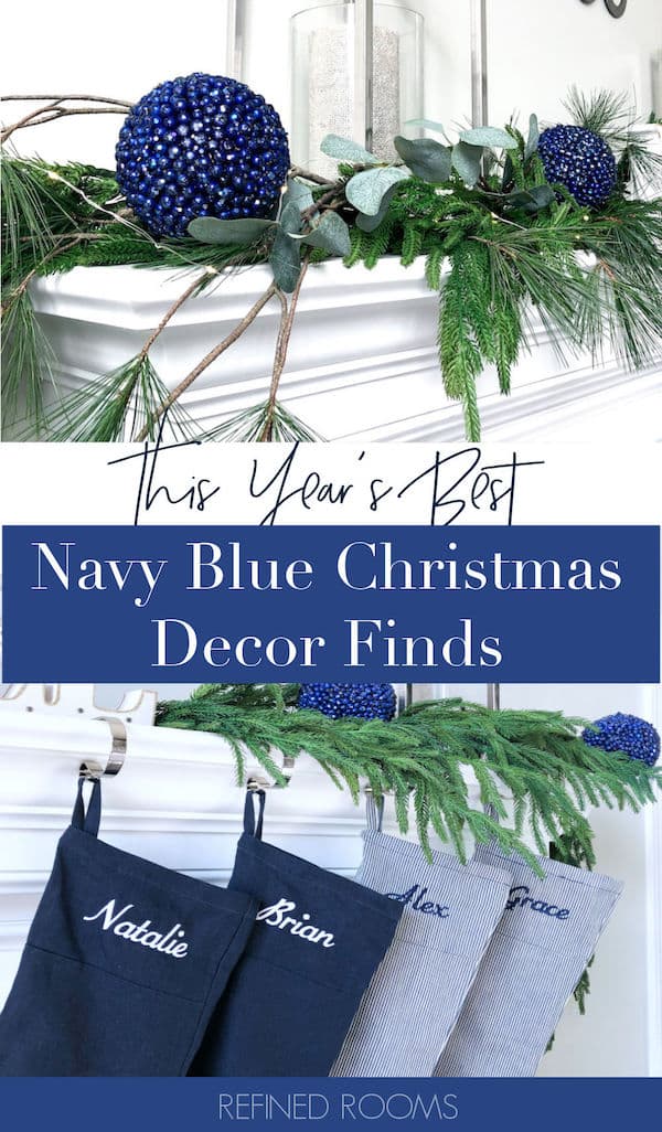 Navy Blue Christmas Decorations I'm Loving This Year Refined Rooms