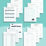 contents of graduation party planner - text "The Ultimate Printable Graduation Party Planner".