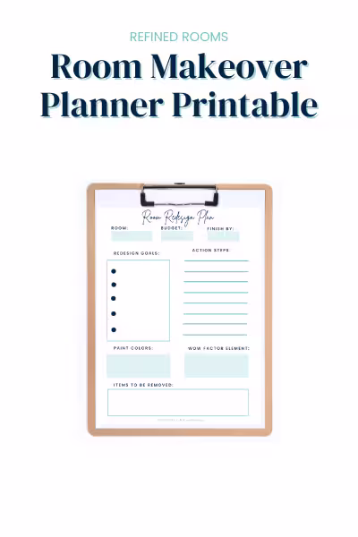 Room Makeover Planner Printable